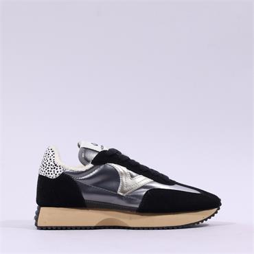Victoria Cosmos Nylon Sporty Trainer - Black Combi